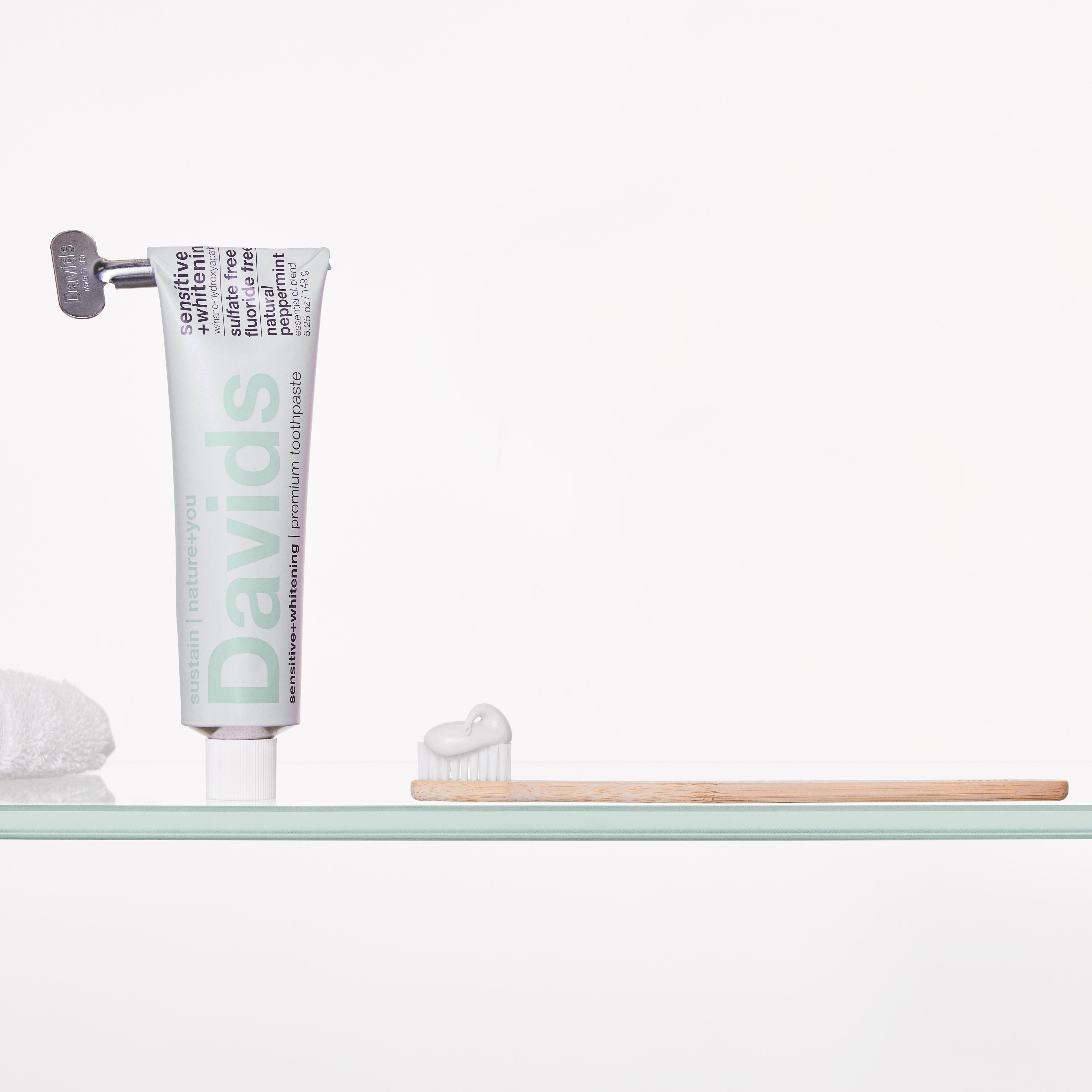 Davids premium bamboo toothbrush / adult soft / single