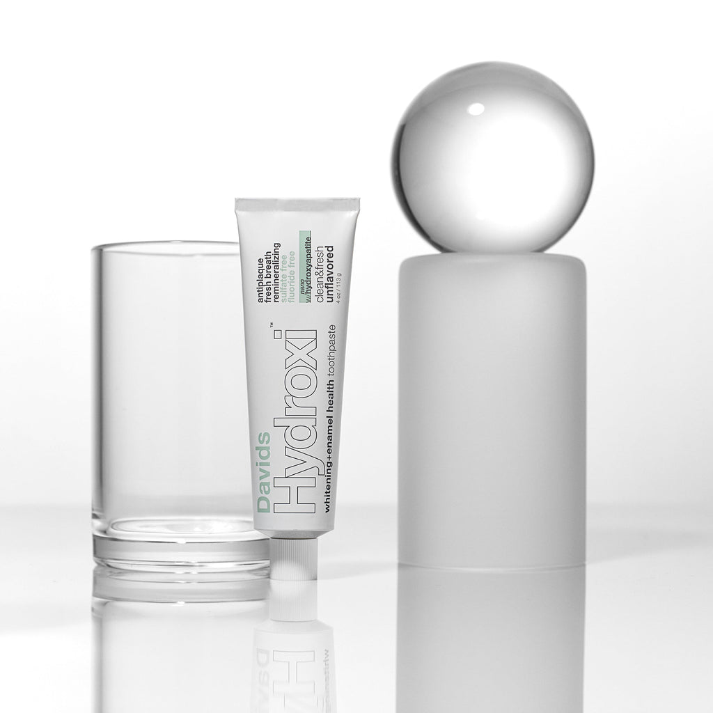 Davids Hydroxi™ whitening+enamel health nano hydroxyapatite premium toothpaste / unflavored