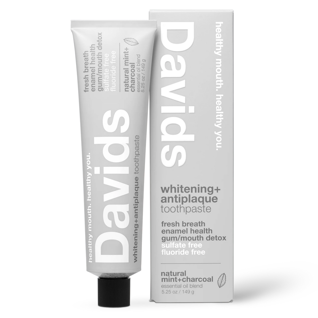 Davids premium toothpaste / charcoal+peppermint