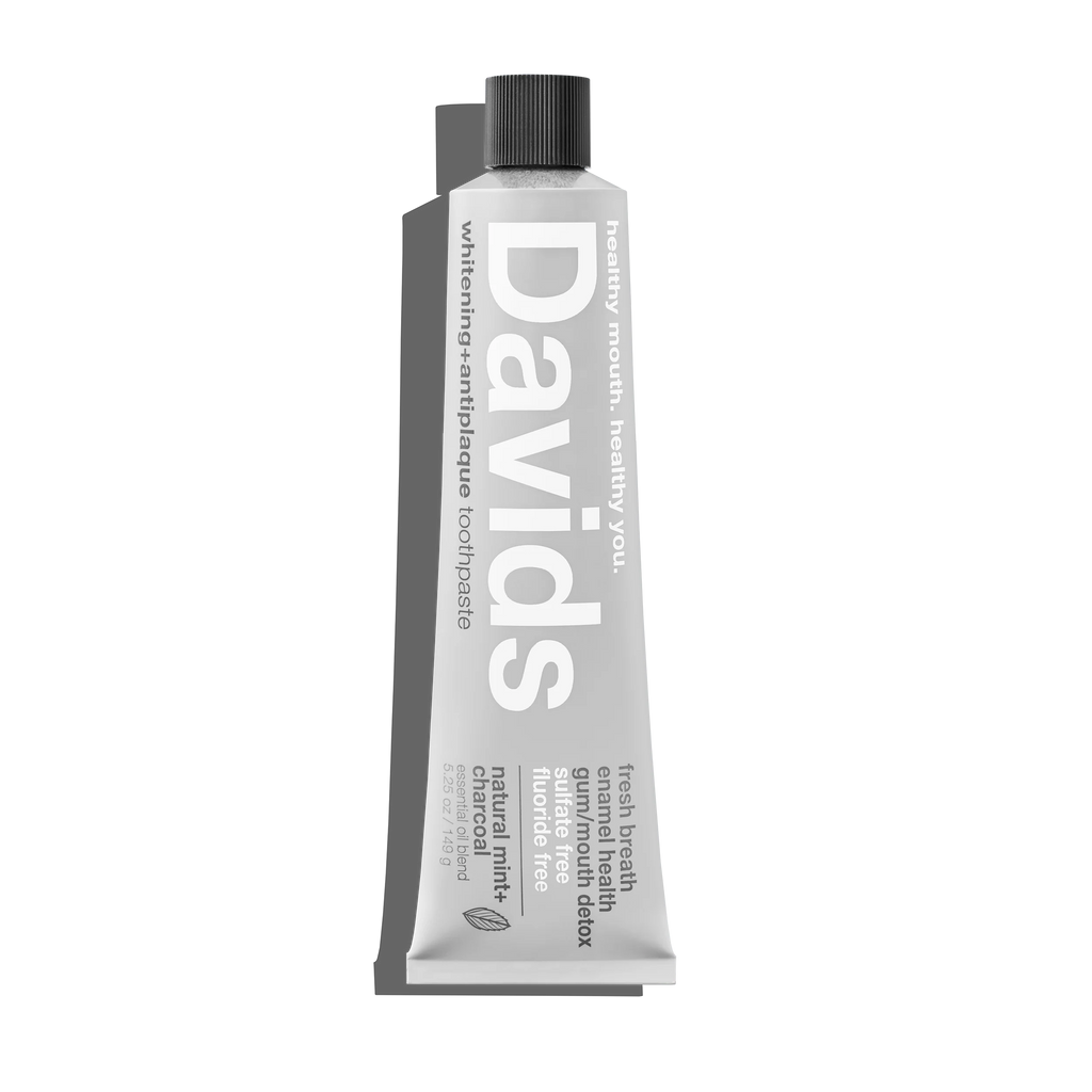 Davids premium toothpaste / charcoal+peppermint