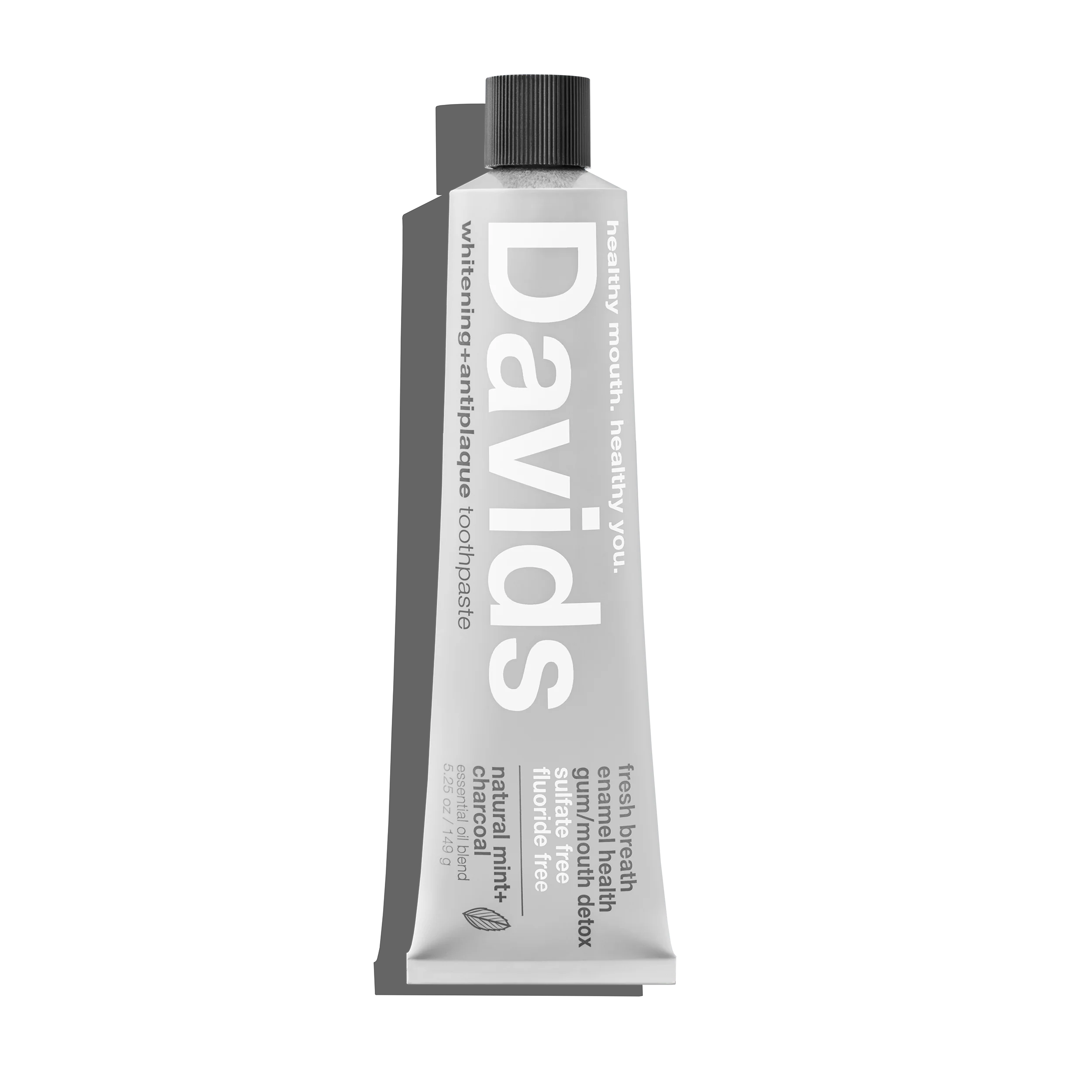 Davids premium toothpaste / charcoal+peppermint