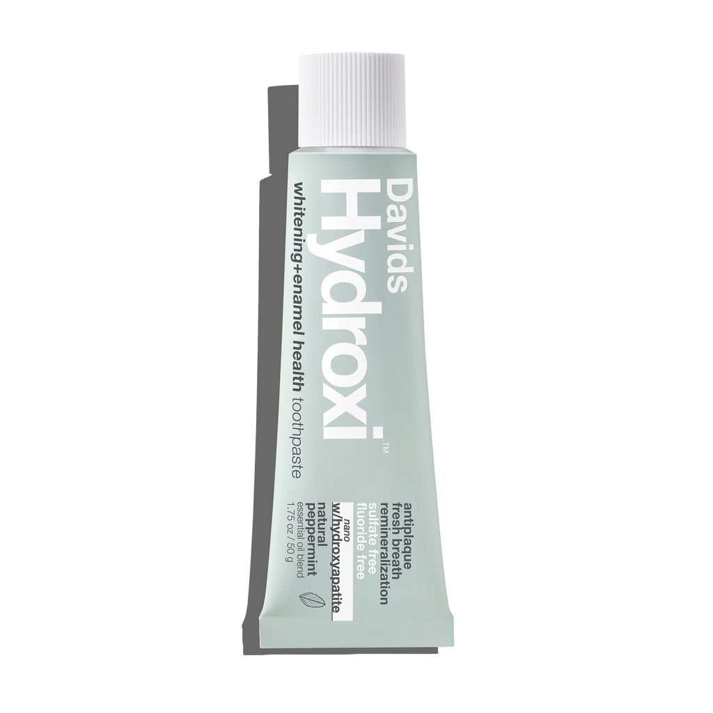 Davids Hydroxi™ travel size toothpaste / whitening + enamel health nano-hydroxyapatite / peppermint / 1.75 oz