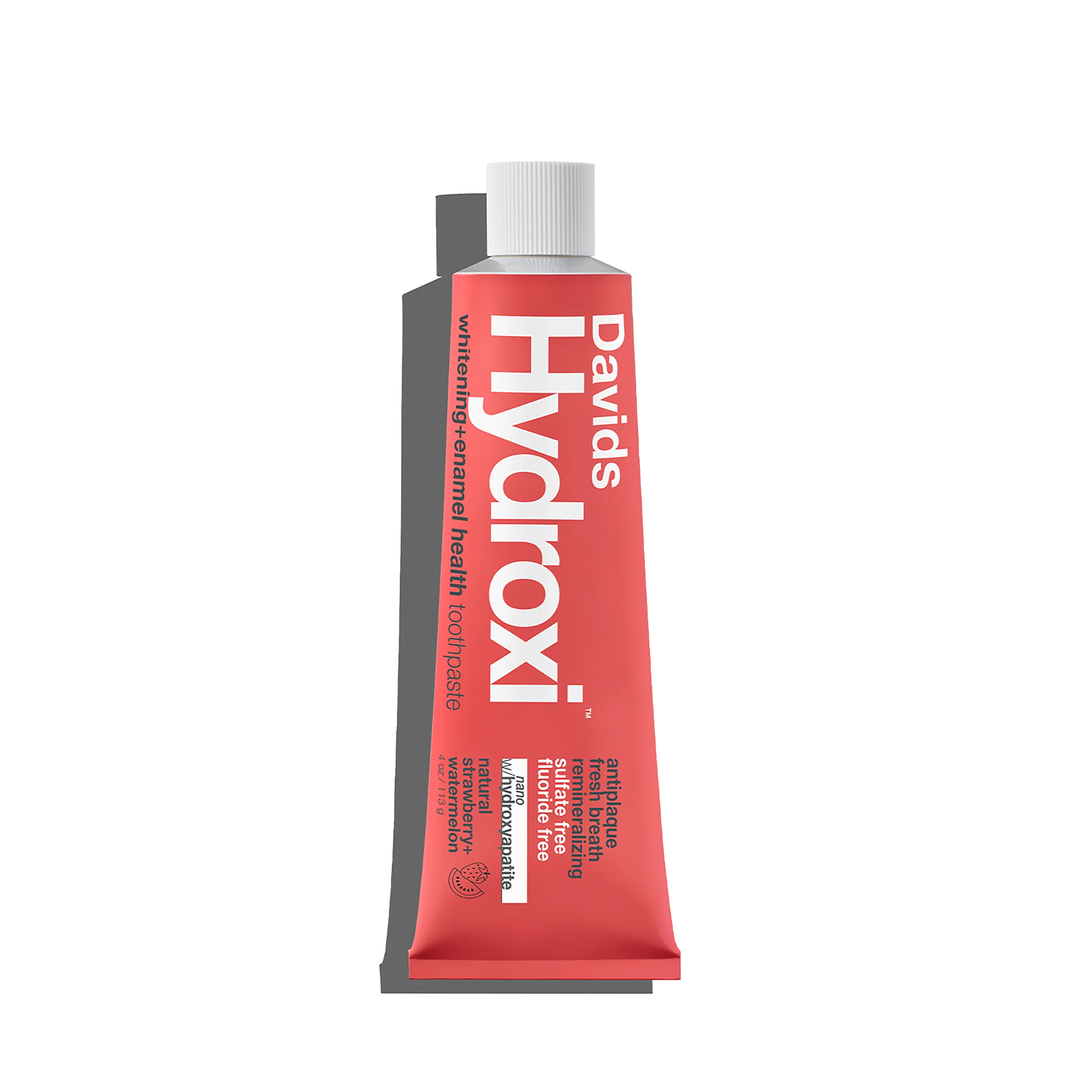 Davids Hydroxi™ whitening + enamel health. nano-hydroxyapatite toothpaste. kids + adults / strawberry watermelon