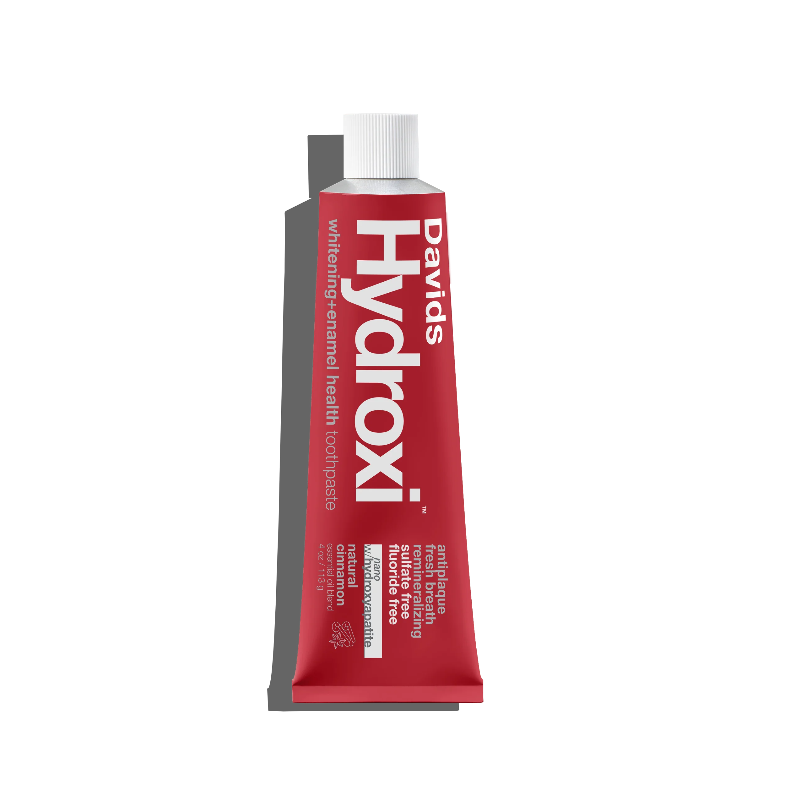 Davids Hydroxi™ whitening+enamel health nano hydroxyapatite premium toothpaste / cinnamon