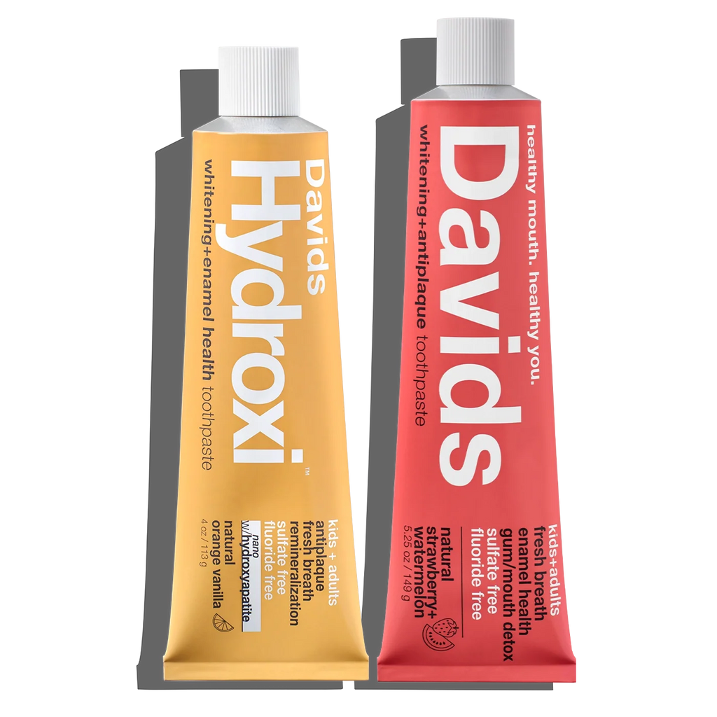 Davids kids + adults premium toothpaste / duo