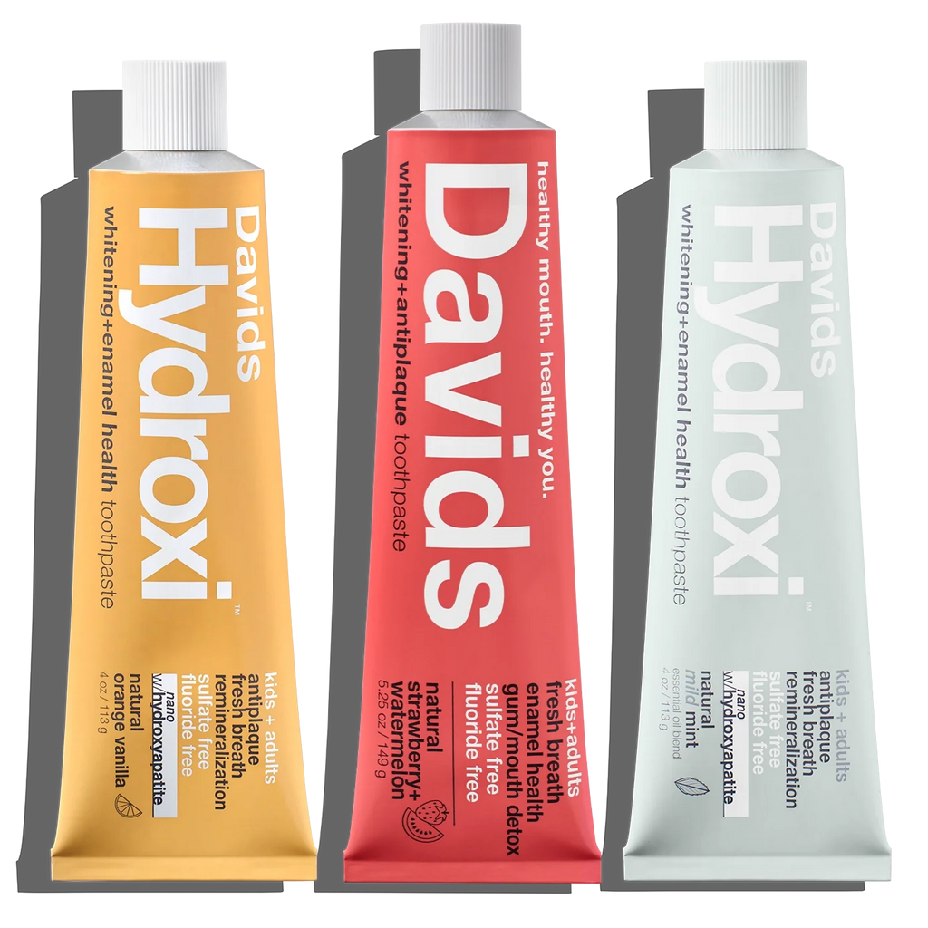 Davids kids + adults premium toothpaste / trial pack