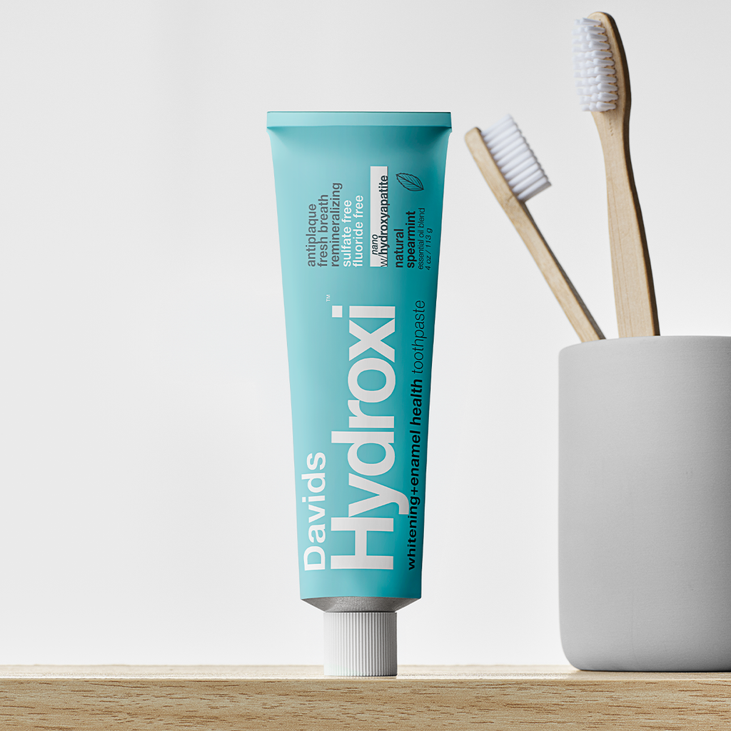 Davids Hydroxi™ whitening+enamel health nano hydroxyapatite premium toothpaste / spearmint