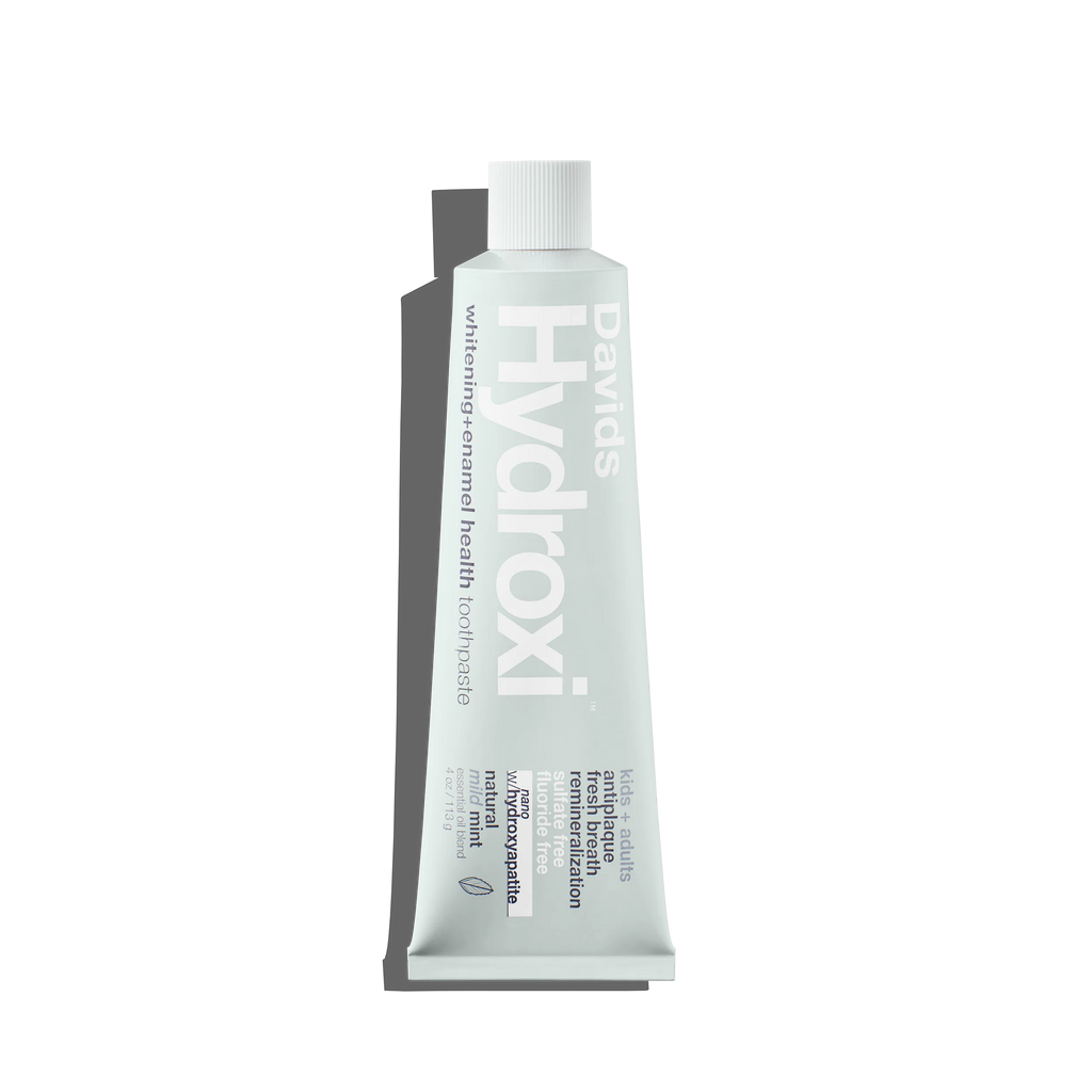 Davids Hydroxi™ whitening + enamel health. nano-hydroxyapatite toothpaste. kids+ adults / mild mint