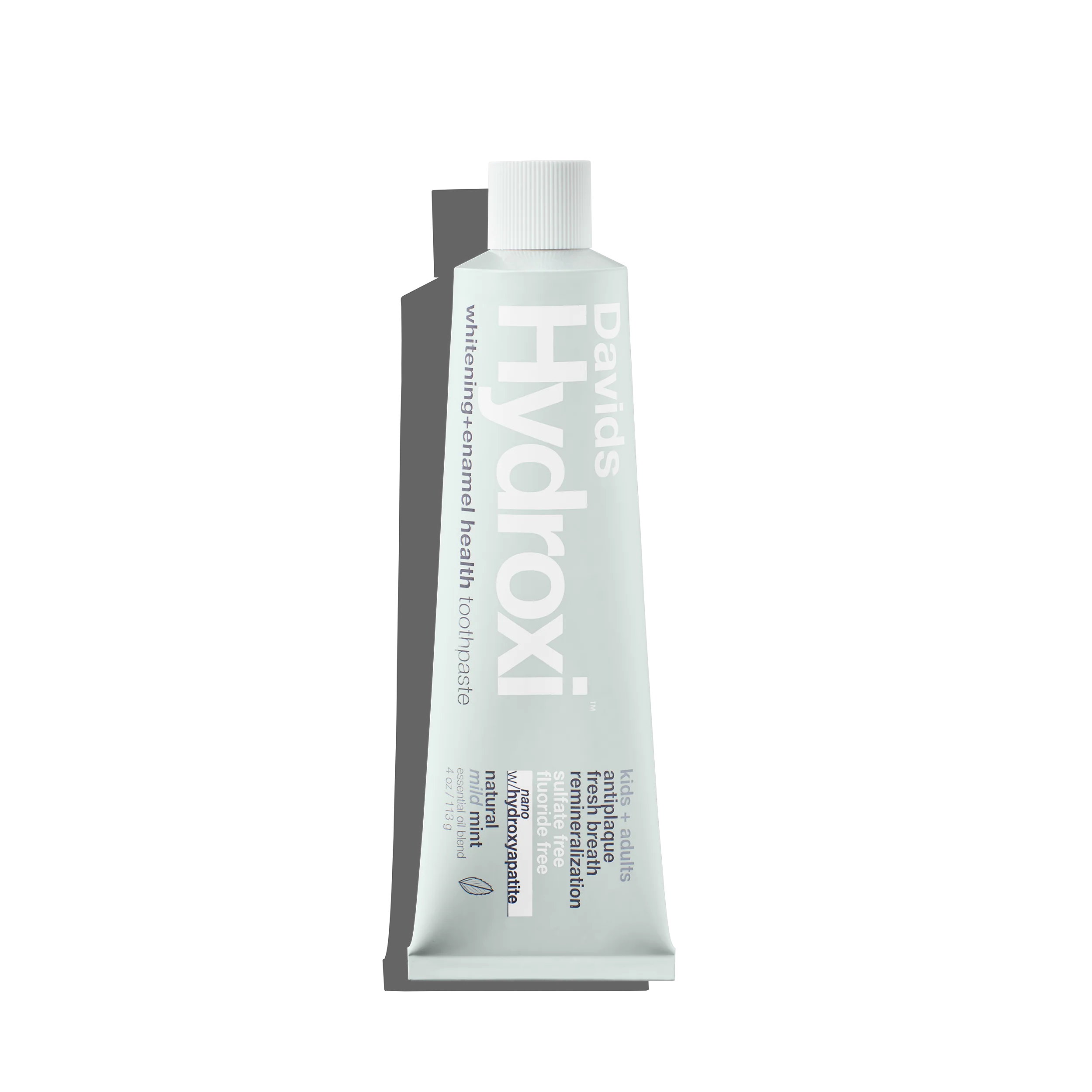 Davids Hydroxi™ whitening + enamel health. nano-hydroxyapatite toothpaste. kids+ adults / mild mint