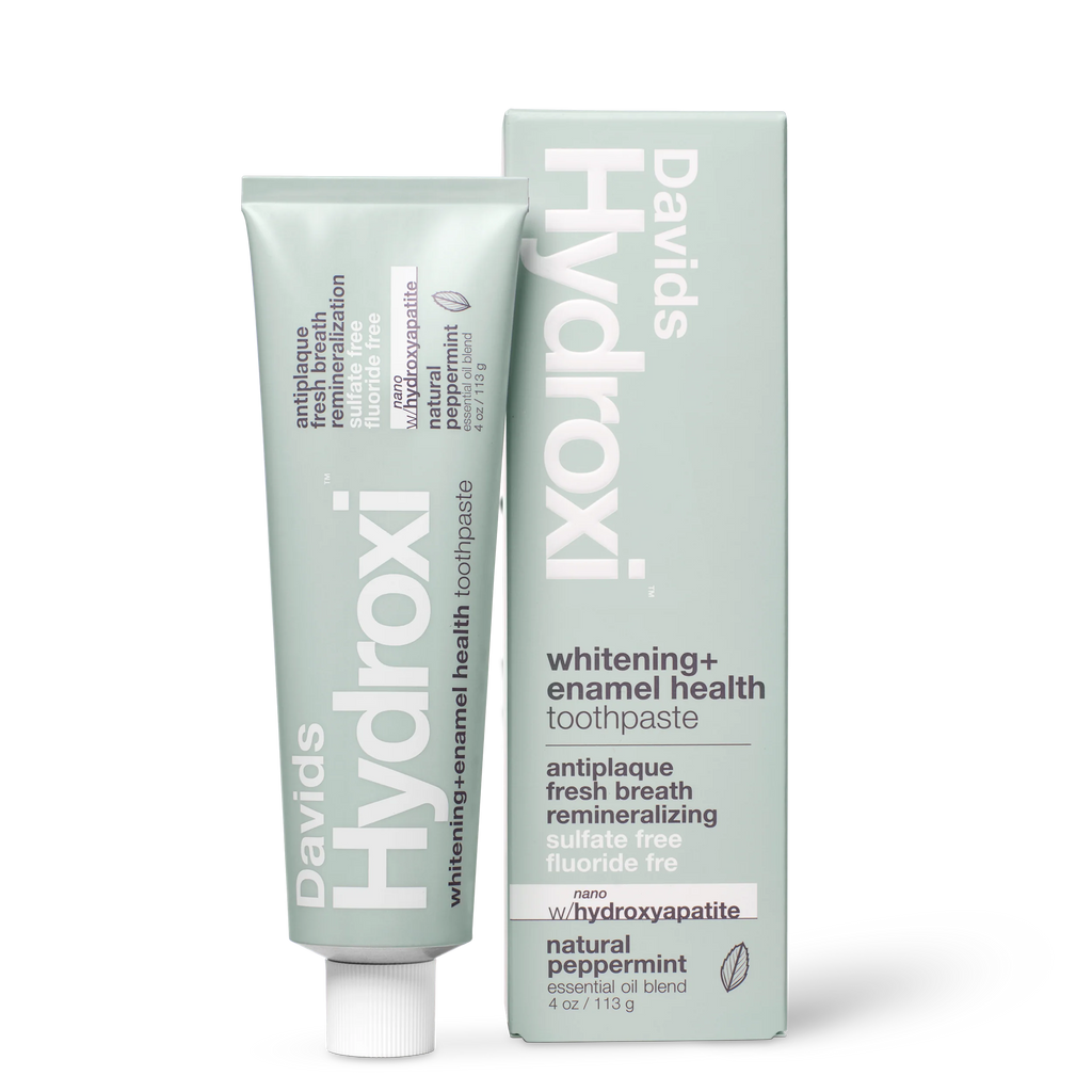 Davids Hydroxi™ whitening+enamel health nano hydroxyapatite premium toothpaste / peppermint