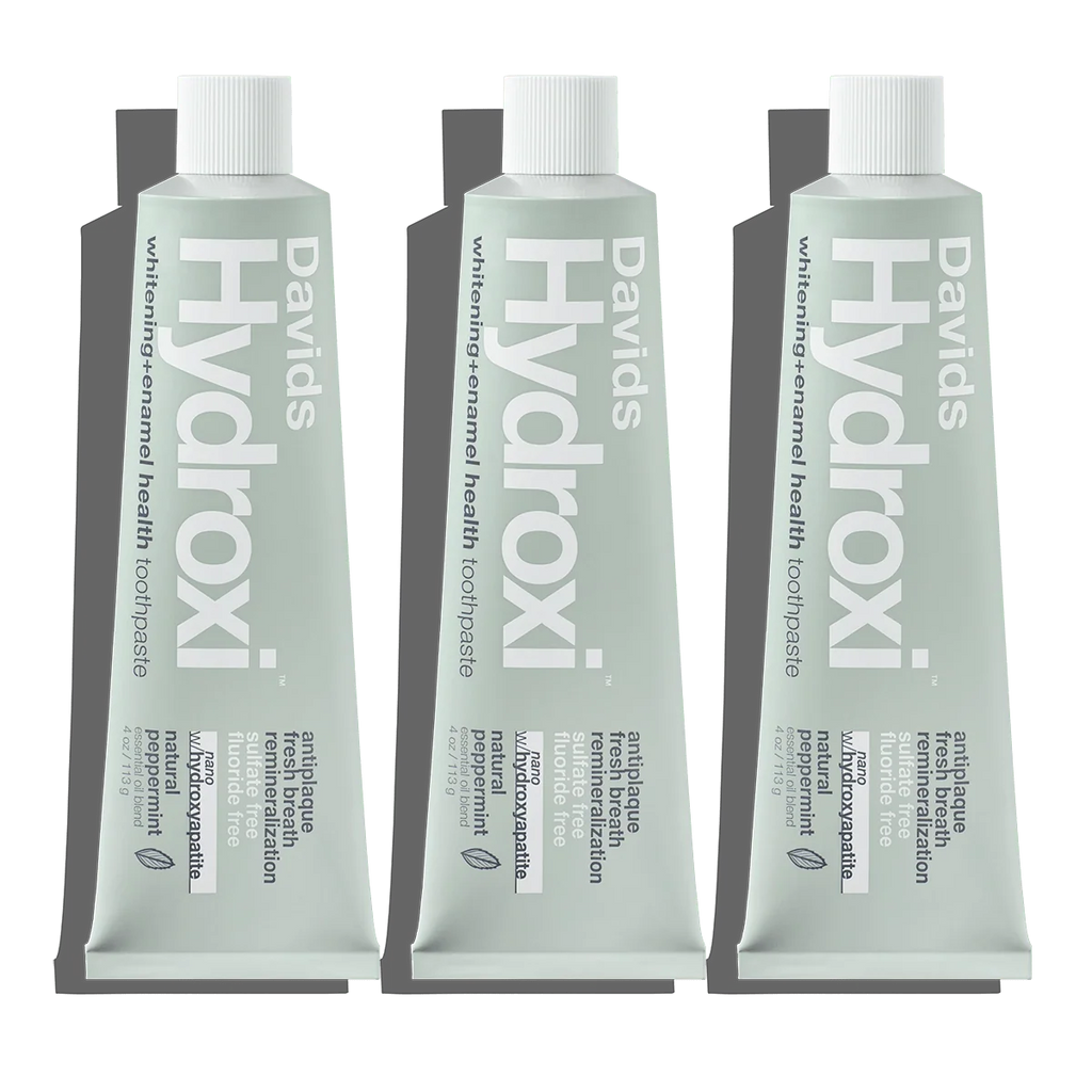 Davids Hydroxi™ whitening+enamel health nano hydroxyapatite premium toothpaste / peppermint