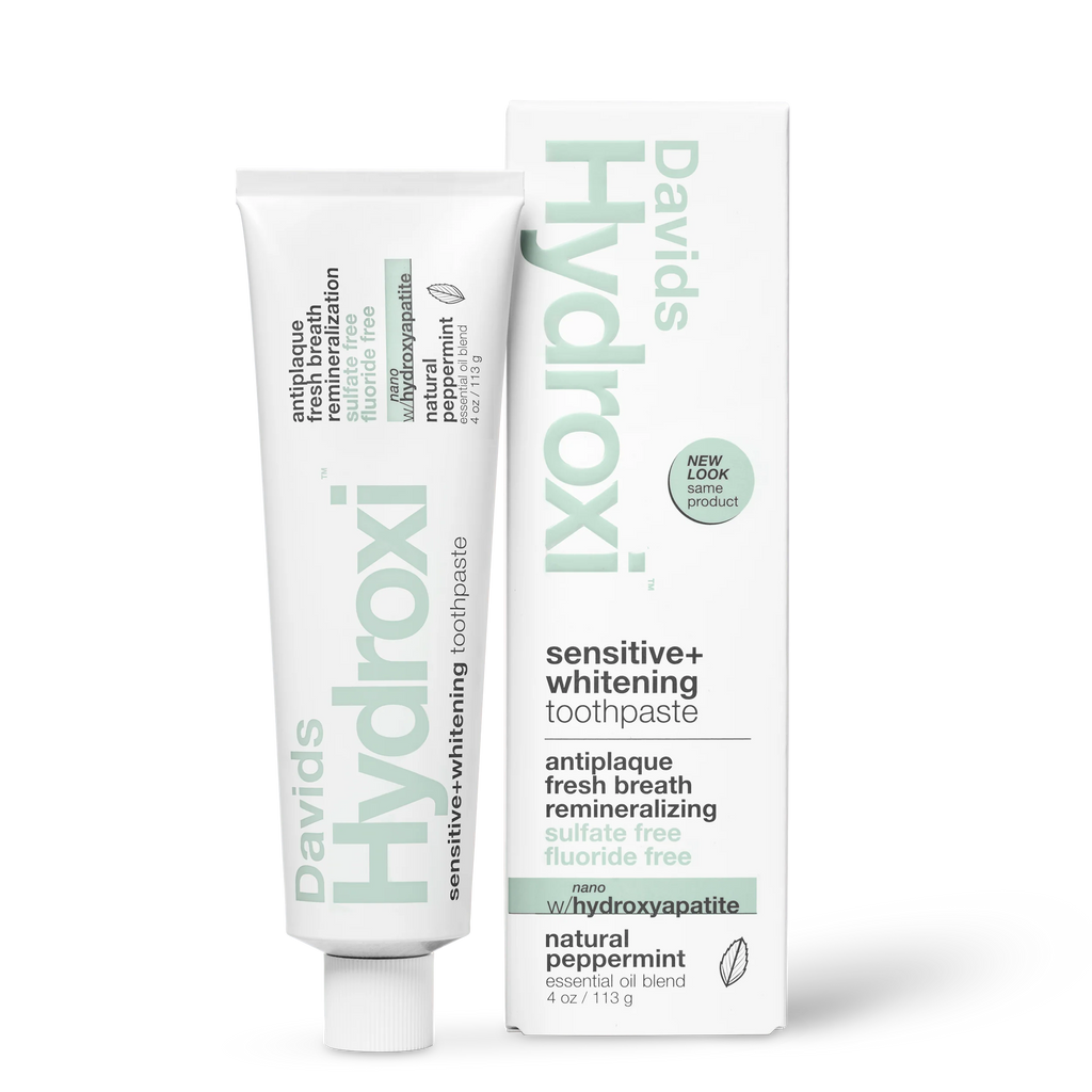 Davids Hydroxi™ sensitive+whitening nano hydroxyapatite premium toothpaste / peppermint