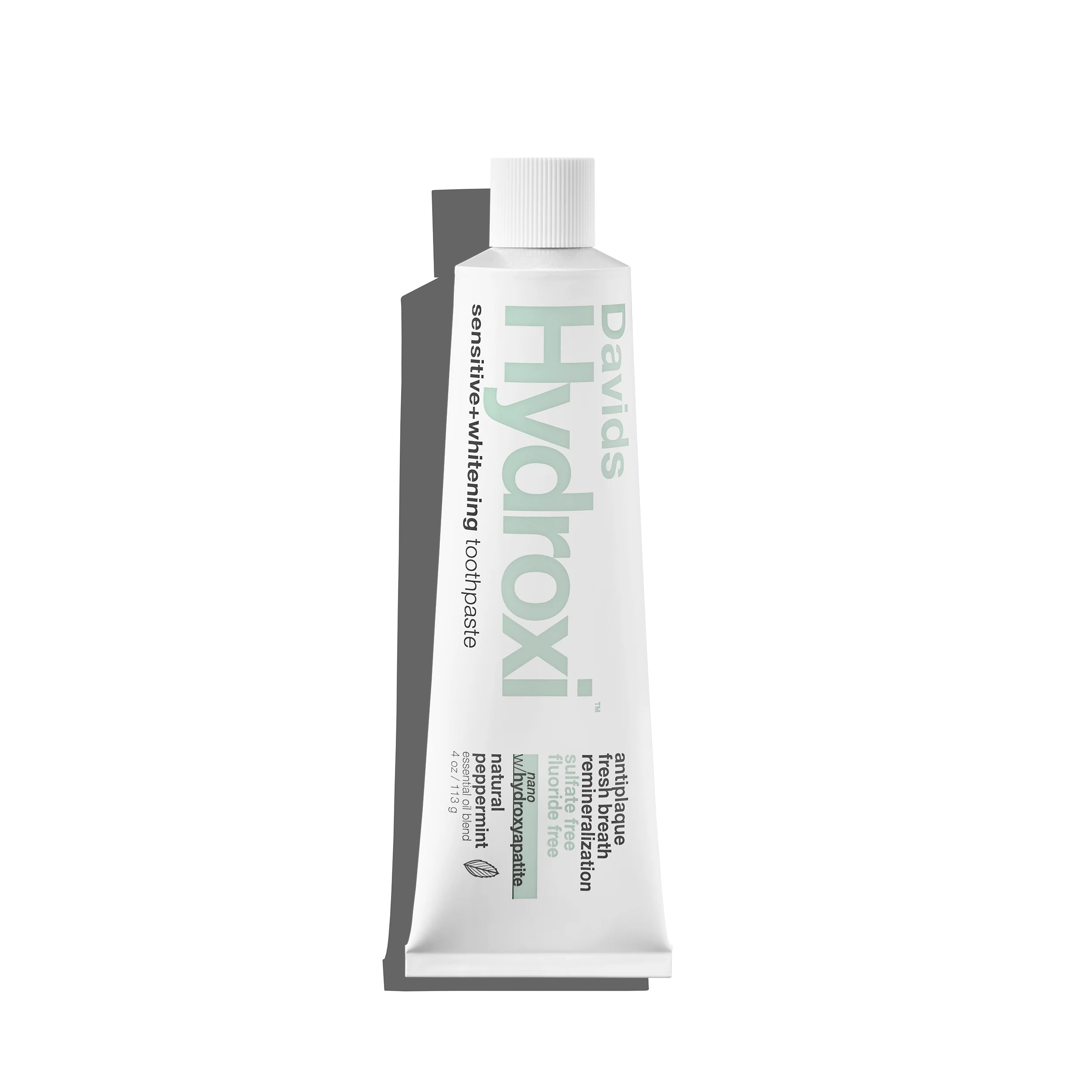Davids Hydroxi™ sensitive+whitening nano hydroxyapatite premium toothpaste / peppermint