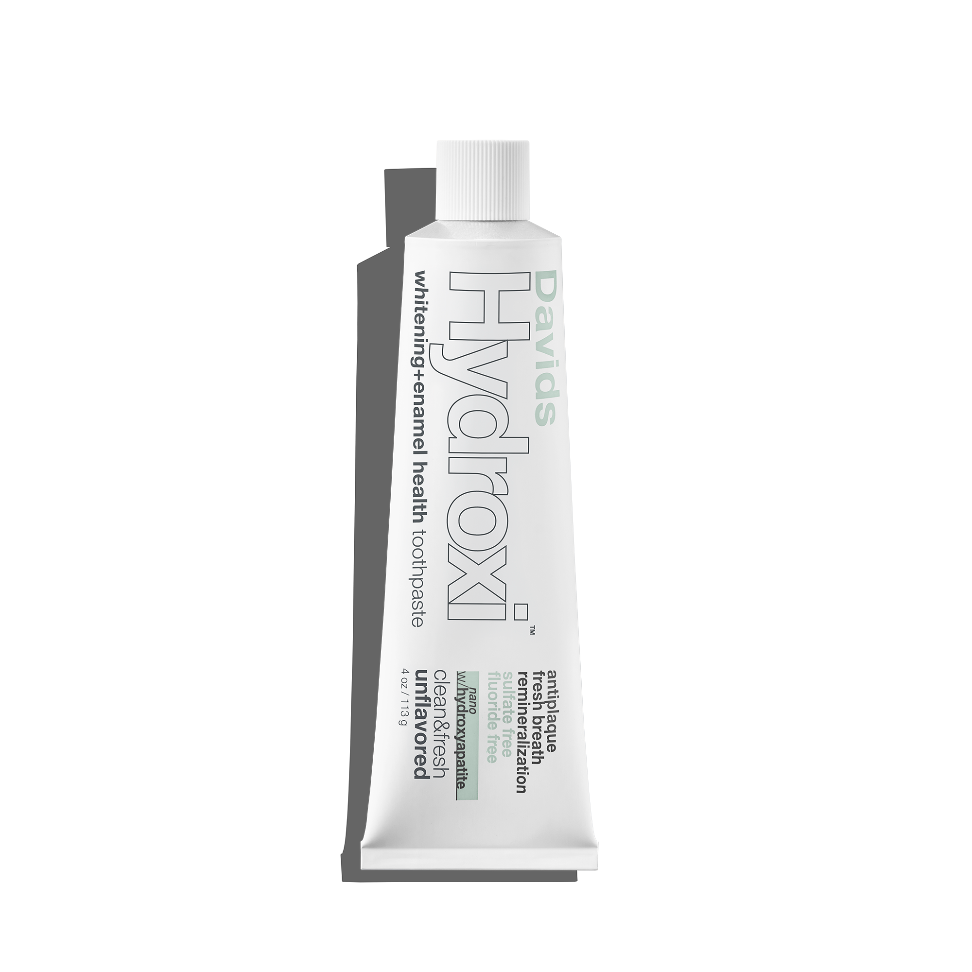 Davids Hydroxi™ whitening+enamel health nano hydroxyapatite premium toothpaste / unflavored