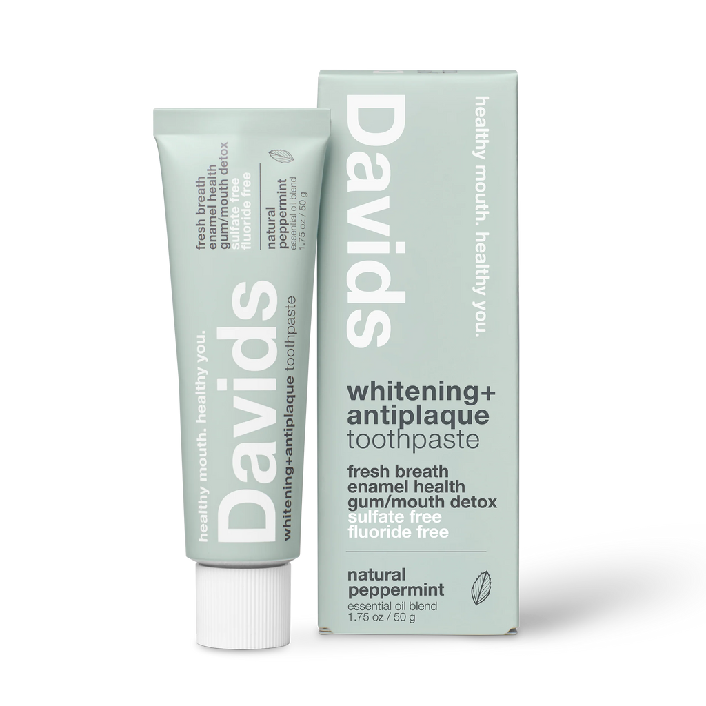 Davids travel size premium toothpaste / peppermint / 1.75 oz