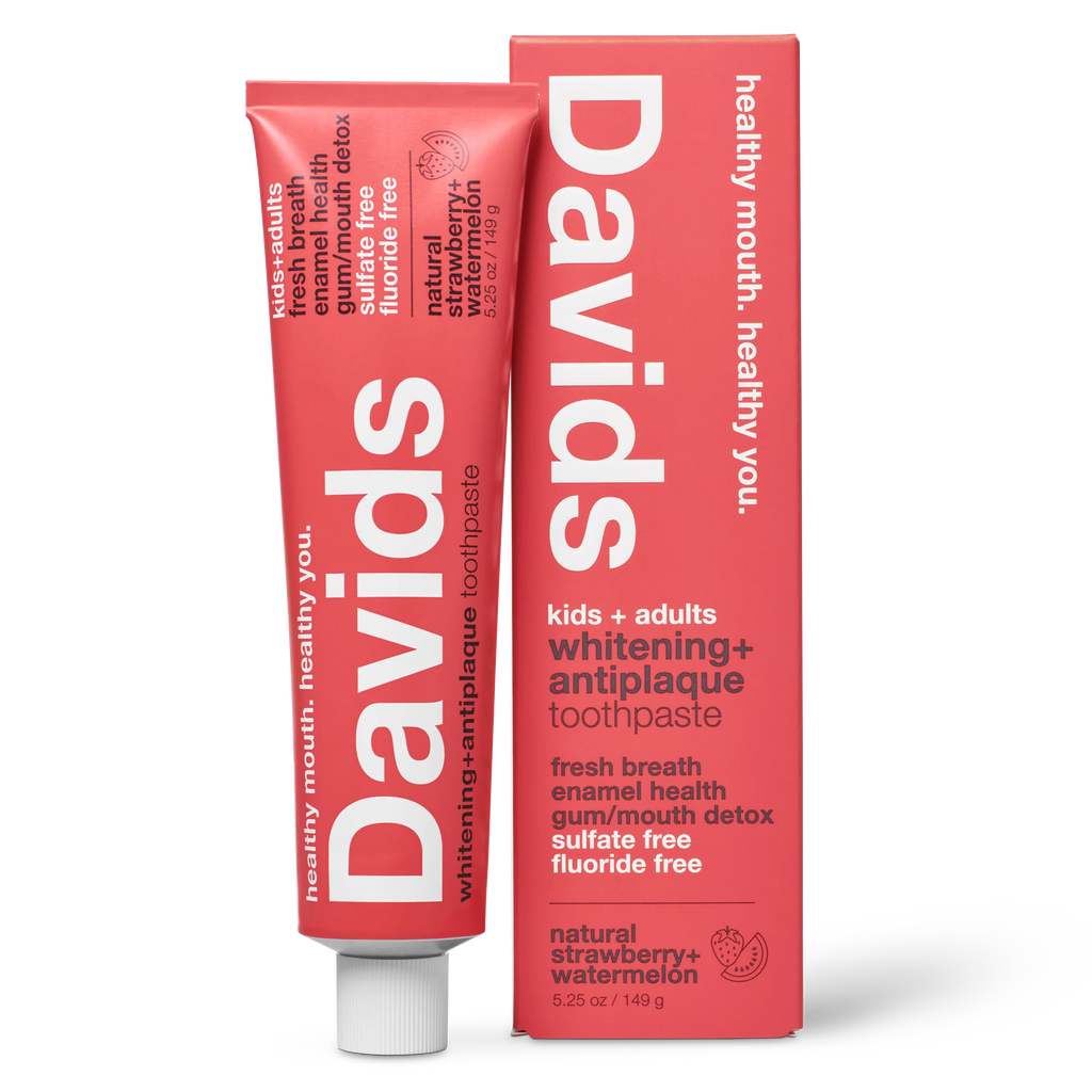 Davids kids + adults premium toothpaste  /  strawberry watermelon