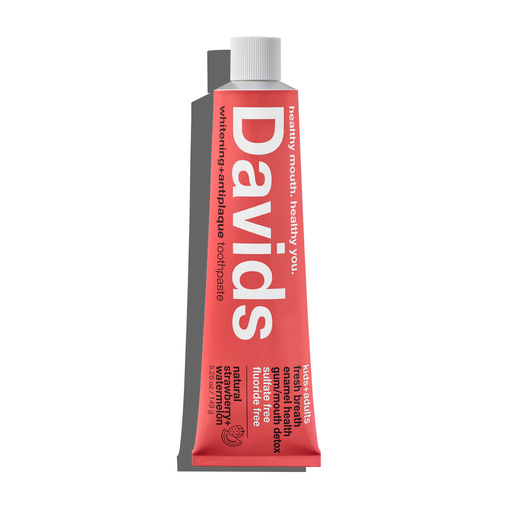Davids kids + adults premium toothpaste  /  strawberry watermelon