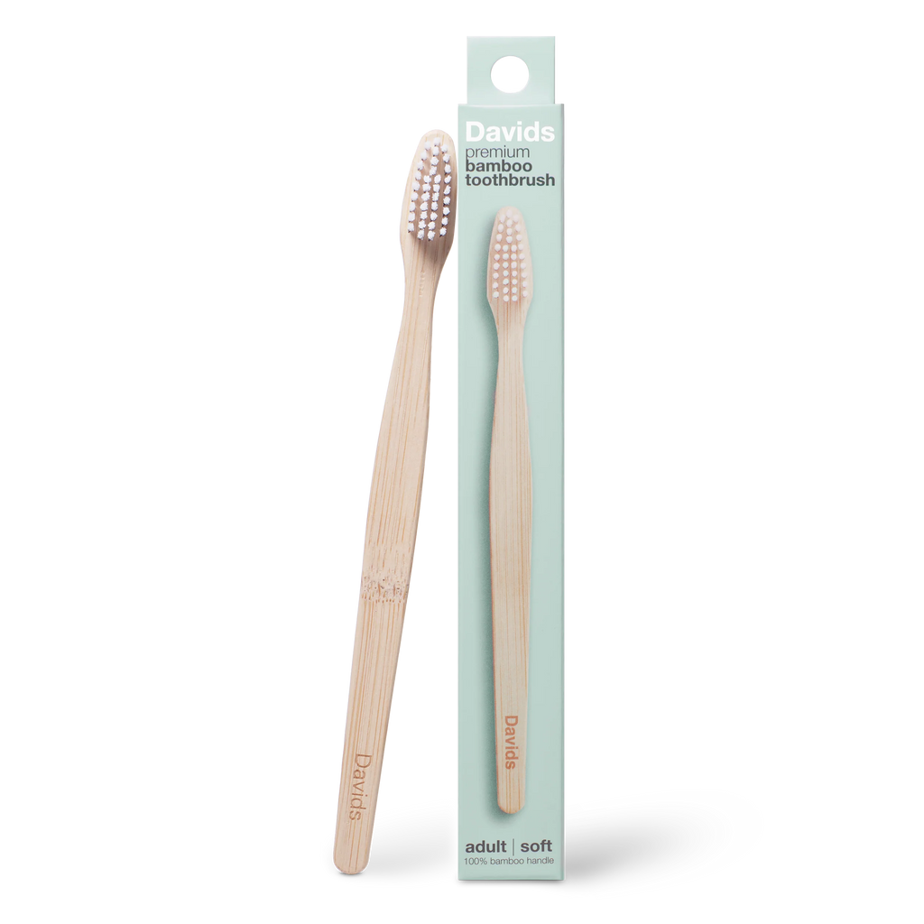 Davids premium bamboo toothbrush / adult soft / single
