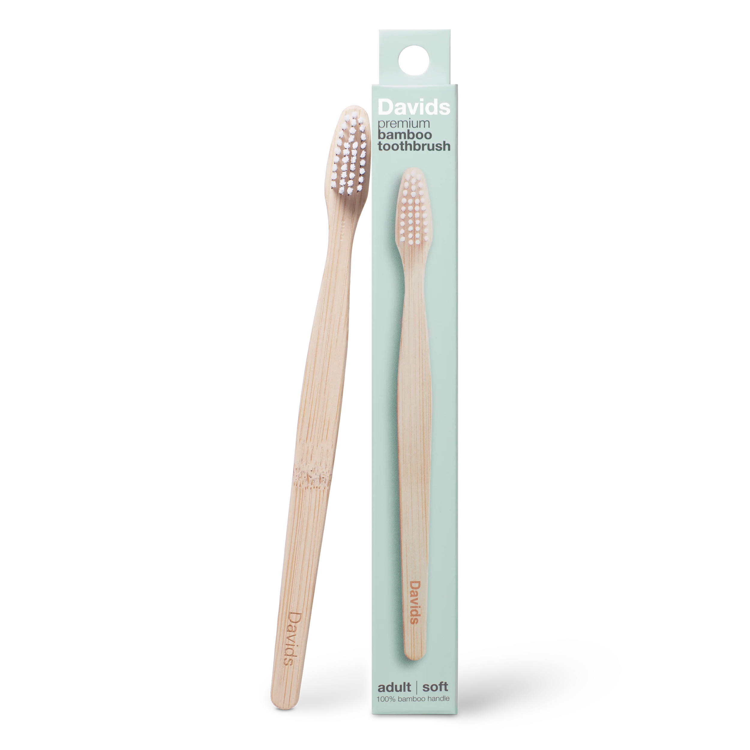 Davids premium bamboo toothbrush / adult soft / single