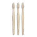 Davids premium bamboo toothbrush / adult soft / 3 pack
