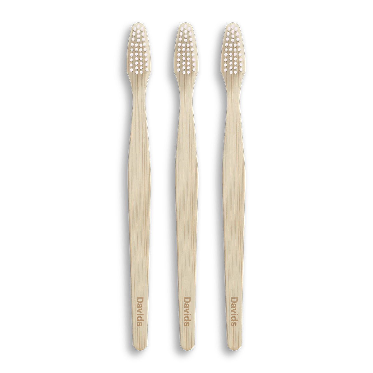 Davids premium bamboo toothbrush / adult soft / 3 pack
