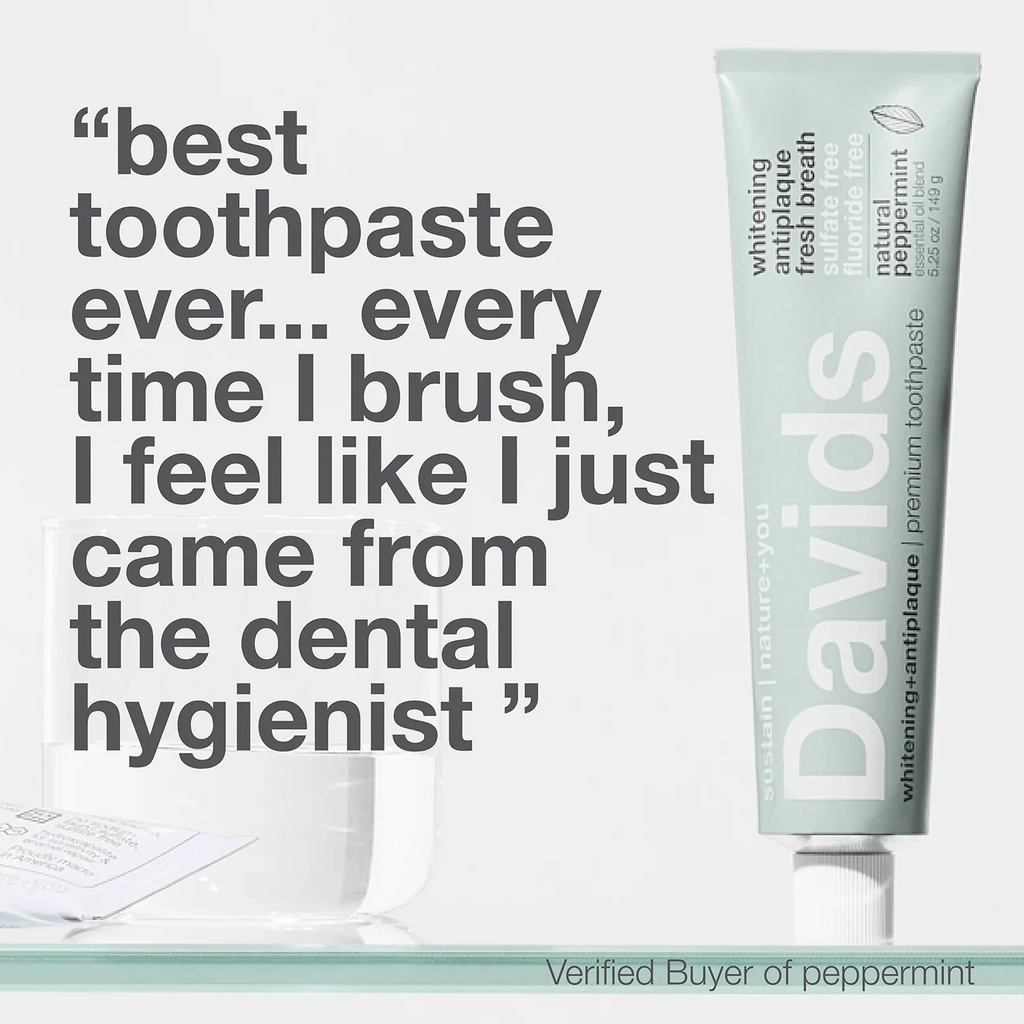 Davids premium toothpaste  /  peppermint